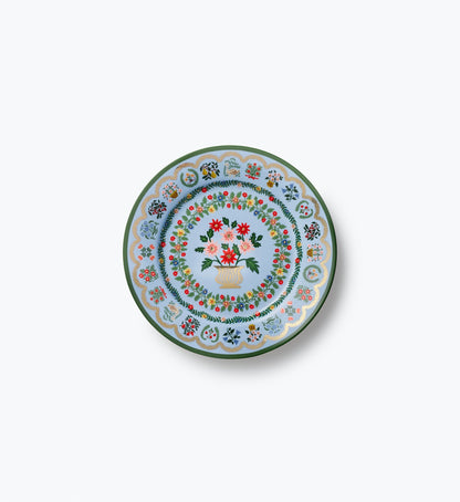 Porcelain Dessert Plate Set - Rosette