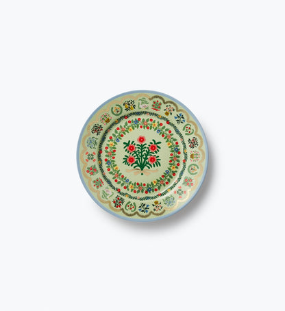 Porcelain Dessert Plate Set - Rosette