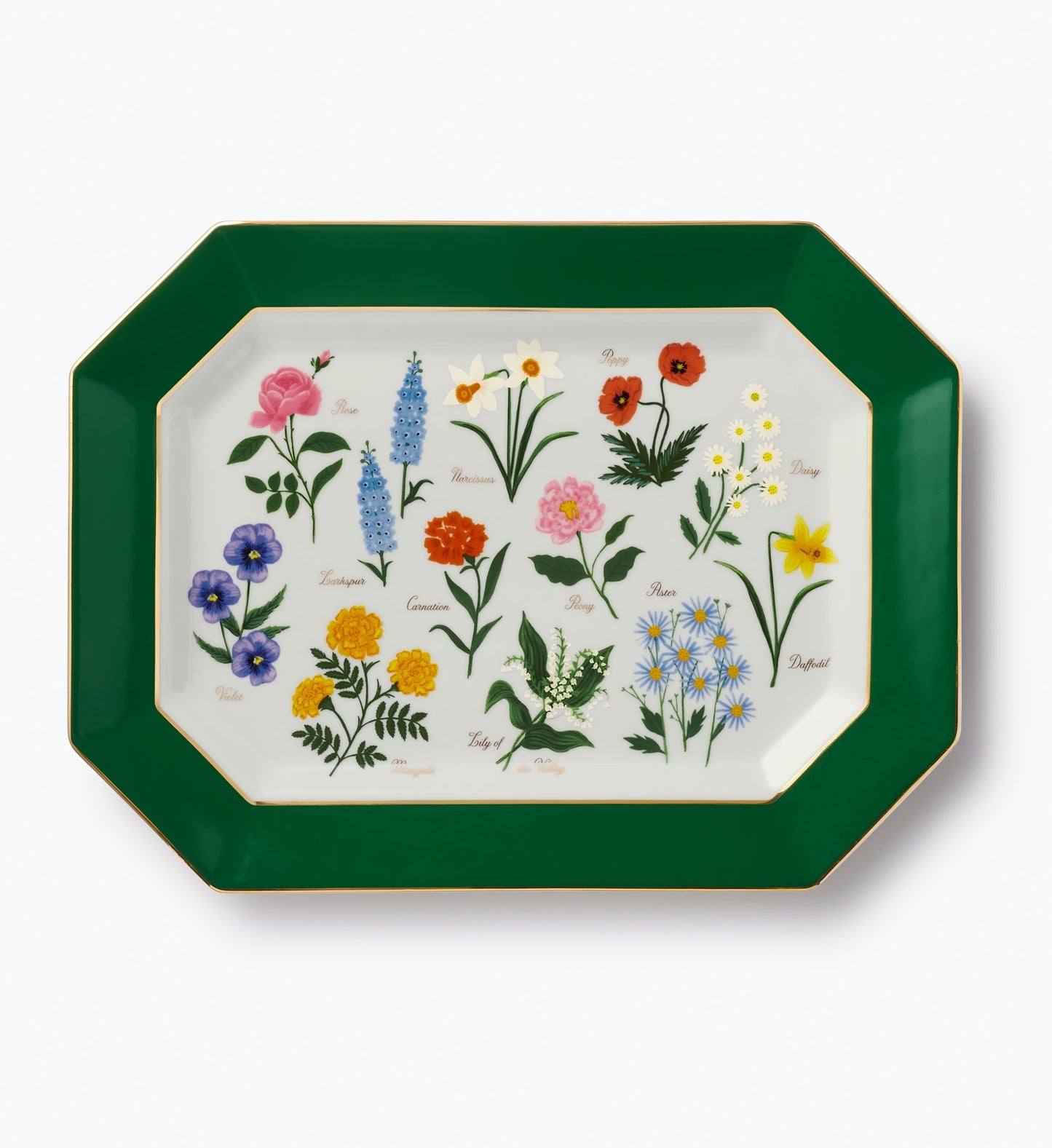 Large Porcelain Serving Platter - Garden Study - Premium Design Accessory