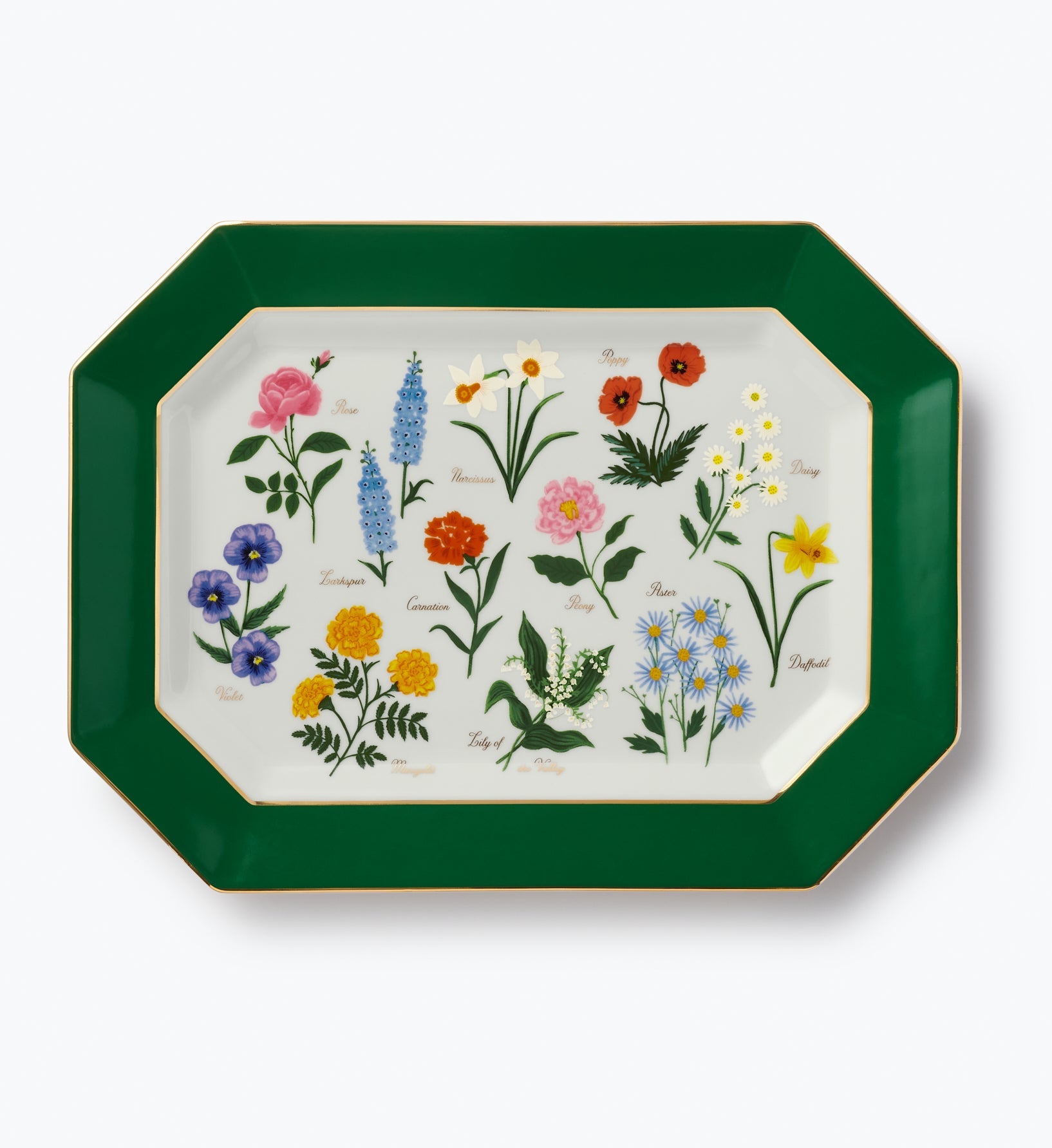 Large Porcelain Serving Platter - Garden Study - Premium Design Accessory