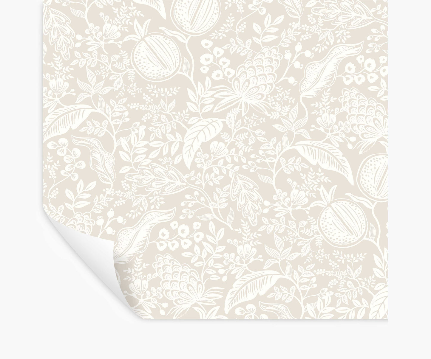 Pomegranate Peel & Stick Wallpaper - Beige & White - Peel and Stick Wallpaper