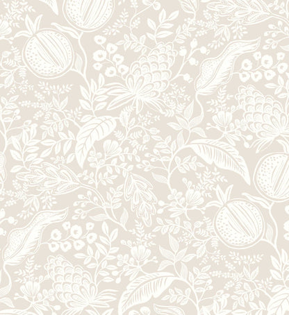 Pomegranate Peel & Stick Wallpaper - Beige & White