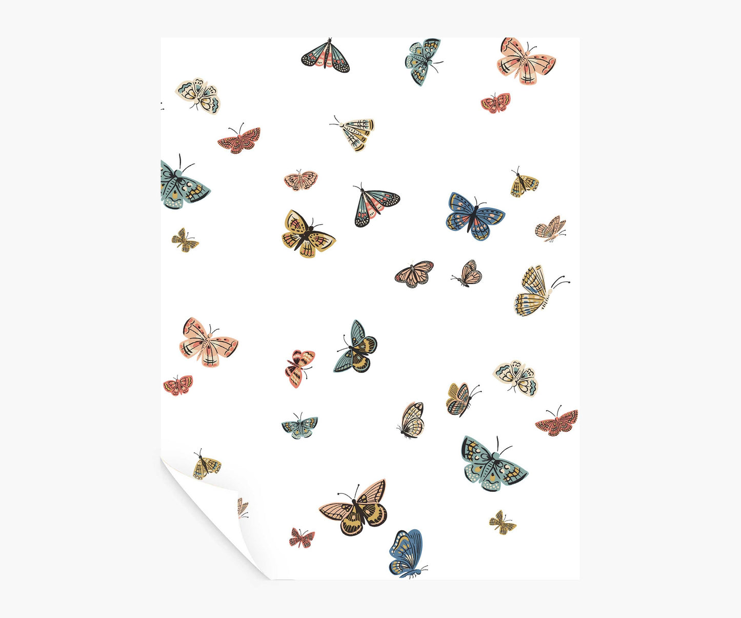 Butterfly House Peel & Stick Wallpaper Sample - White - Peel and Stick Wallpaper