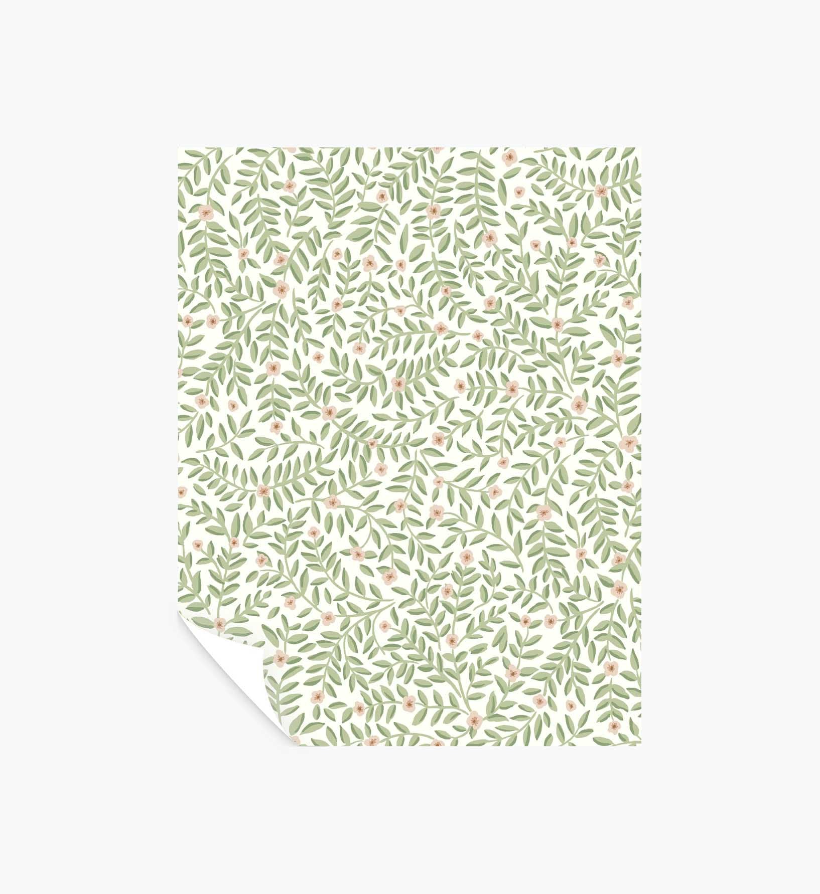 Elodie Peel & Stick Wallpaper Sample - Cream - Peel and Stick Wallpaper