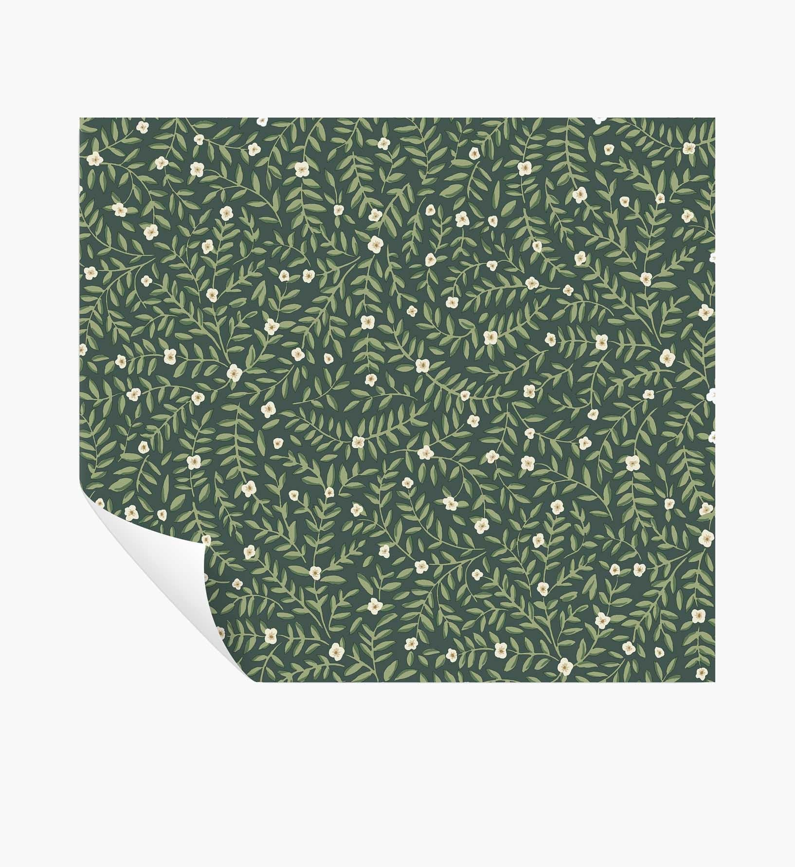 Elodie Peel & Stick Wallpaper - Emerald - Peel and Stick Wallpaper