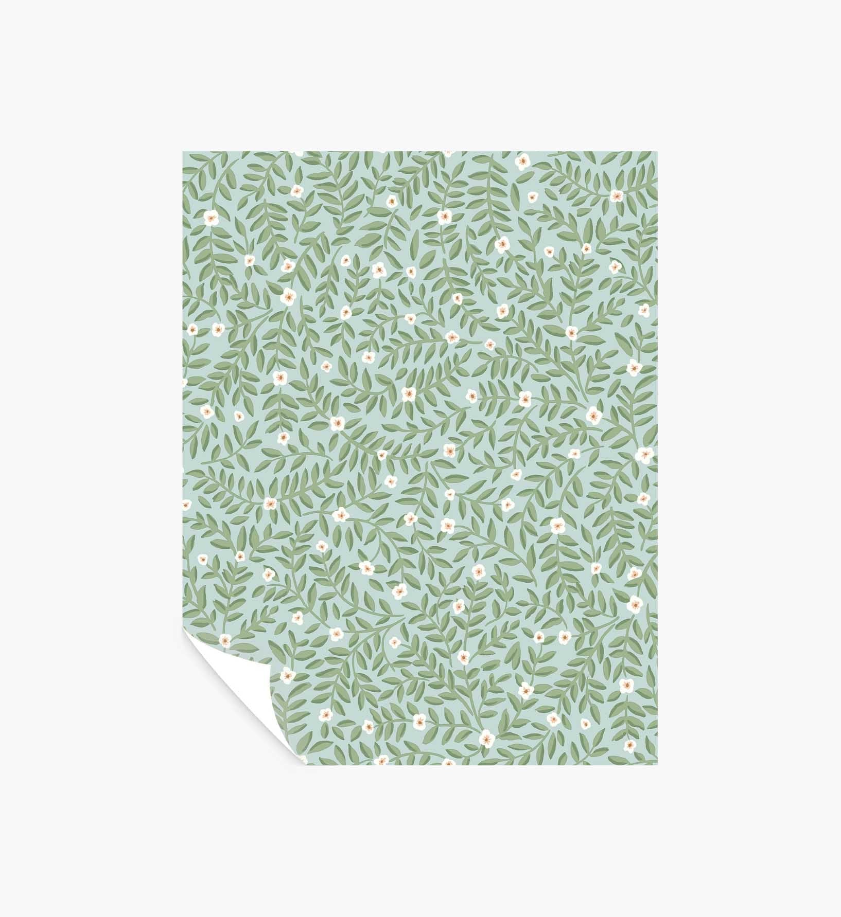 Elodie Peel & Stick Wallpaper Sample - Light Blue - Peel and Stick Wallpaper