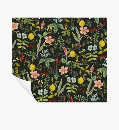 Herb Garden Peel & Stick Wallpaper - Black - Peel and Stick Wallpaper