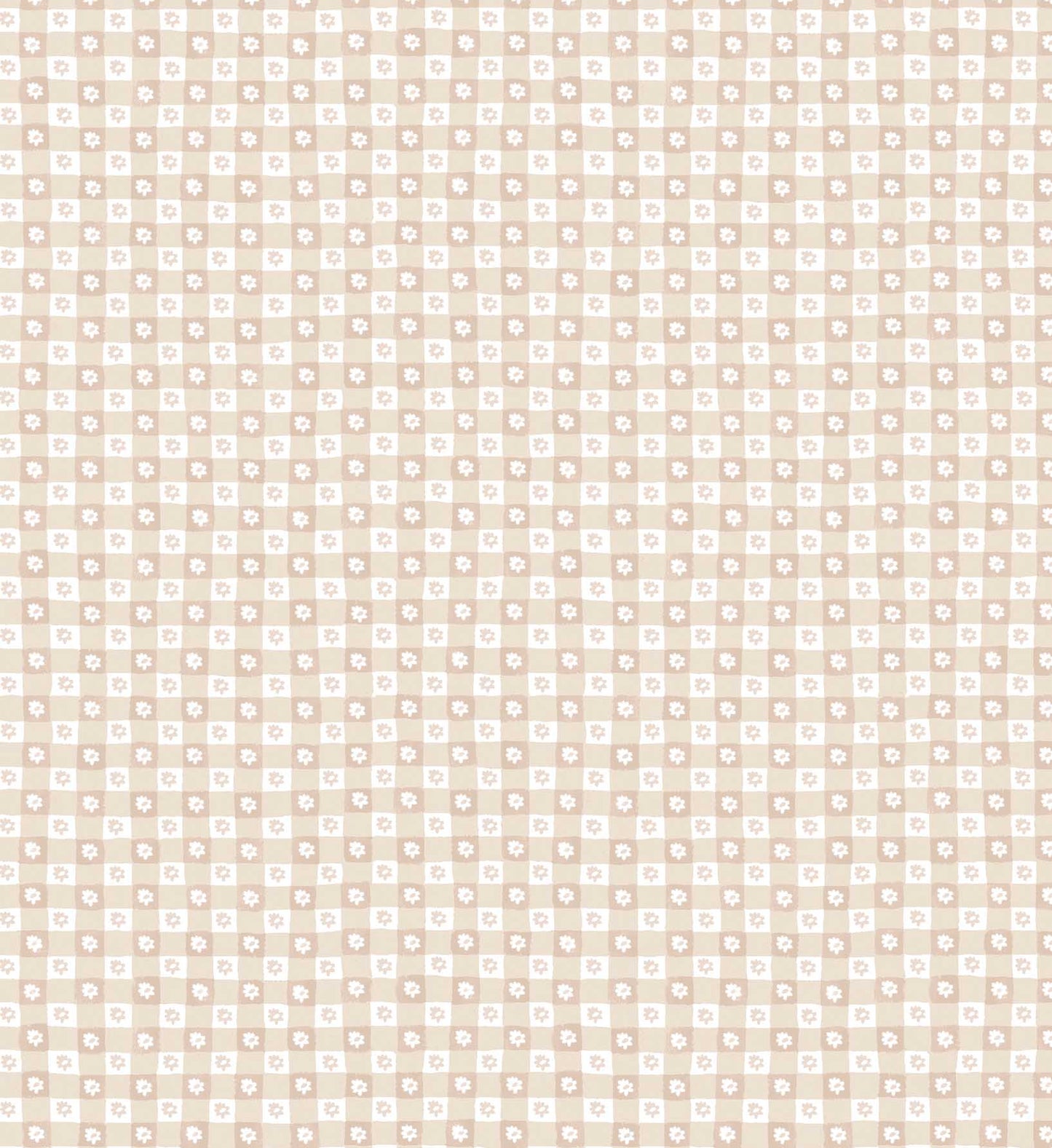Daisy Gingham Peel & Stick Wallpaper - Blush
