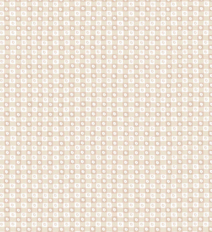 Daisy Gingham Peel & Stick Wallpaper - Blush