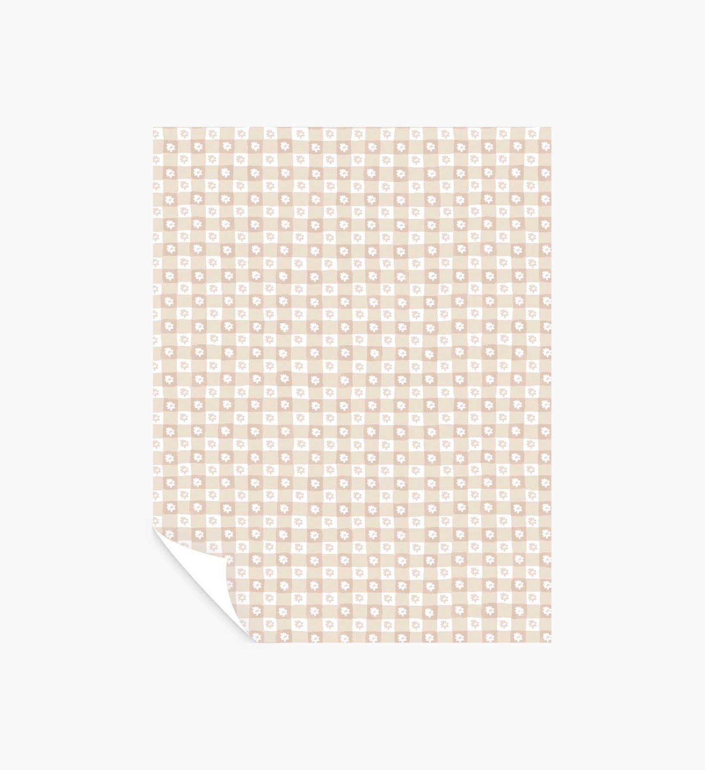 Daisy Gingham Peel & Stick Wallpaper Sample - Blush - Peel and Stick Wallpaper