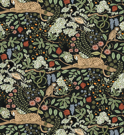 Safari Peel & Stick Wallpaper Sample - Black