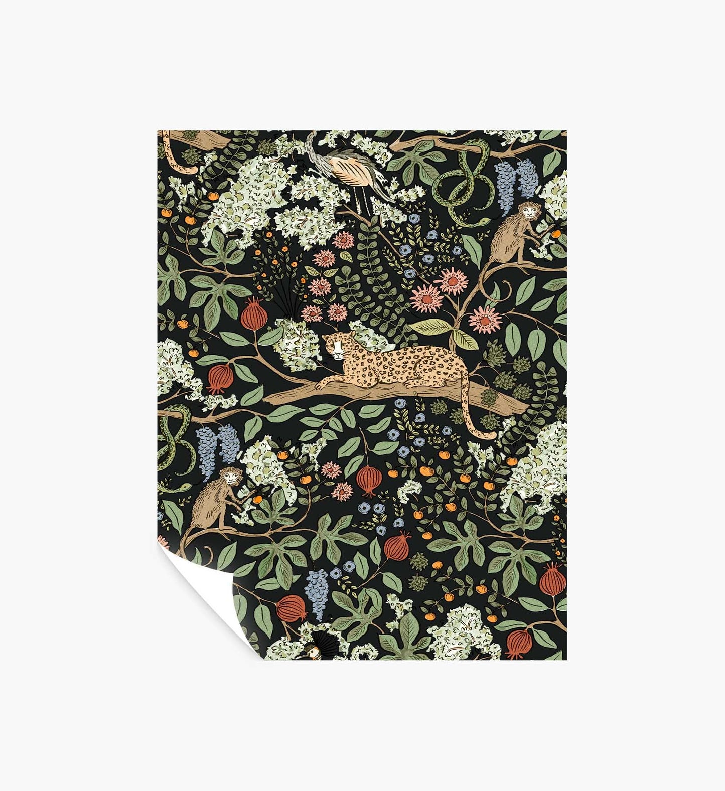 Safari Peel & Stick Wallpaper Sample - Black - Peel and Stick Wallpaper