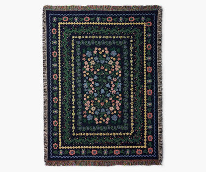 Woven Blanket - Wildwood - Woven Cotton Blanket