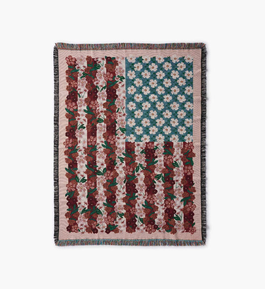 Woven Blanket - Americana - Woven Cotton Blanket