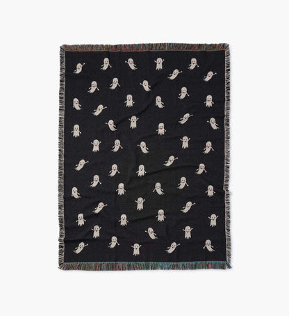 Woven Blanket - Ghosts - Woven Cotton Blanket