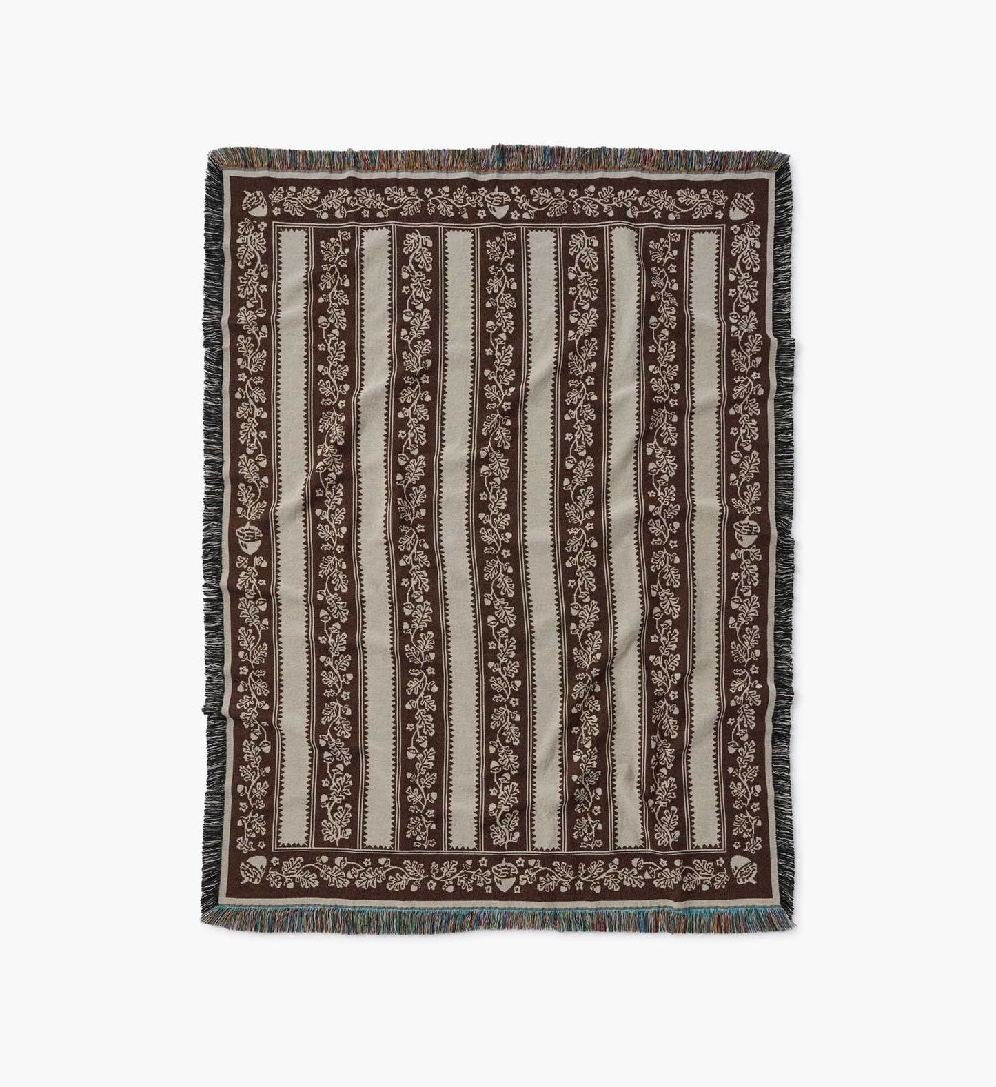 Woven Blanket - Acorns - Woven Cotton Blanket