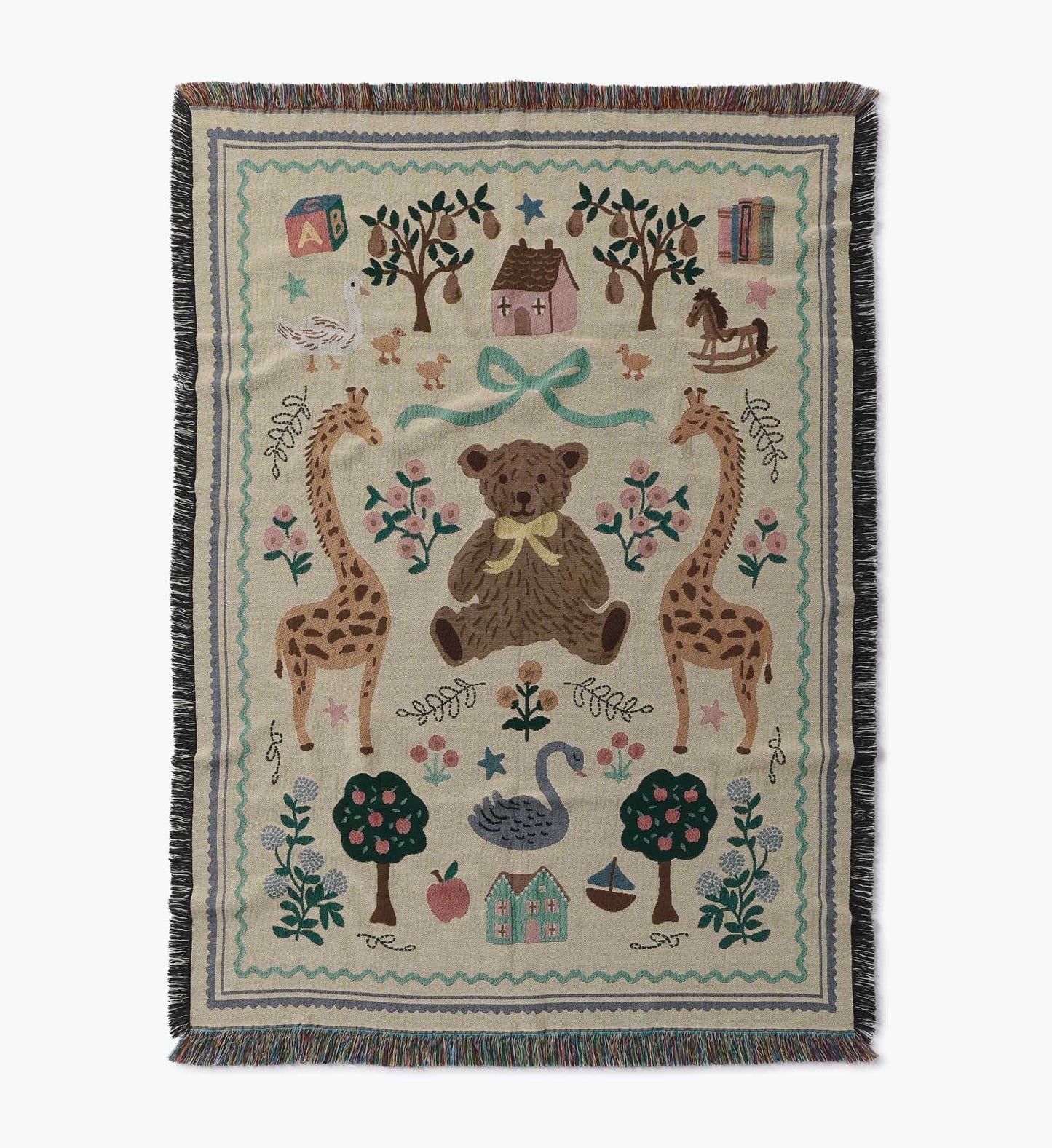 Woven Blanket - Storybook - Woven Cotton Blanket
