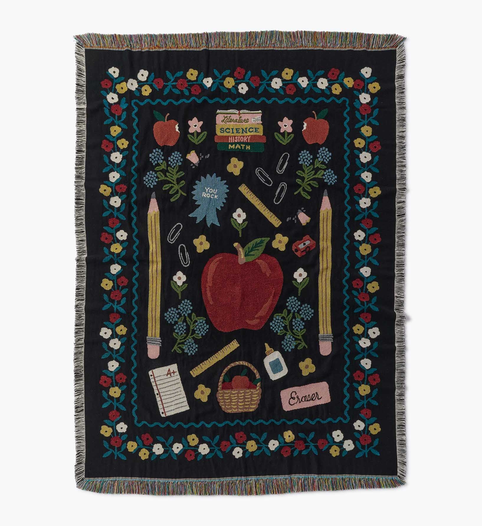 Woven Blanket - Schoolhouse - Woven Cotton Blanket