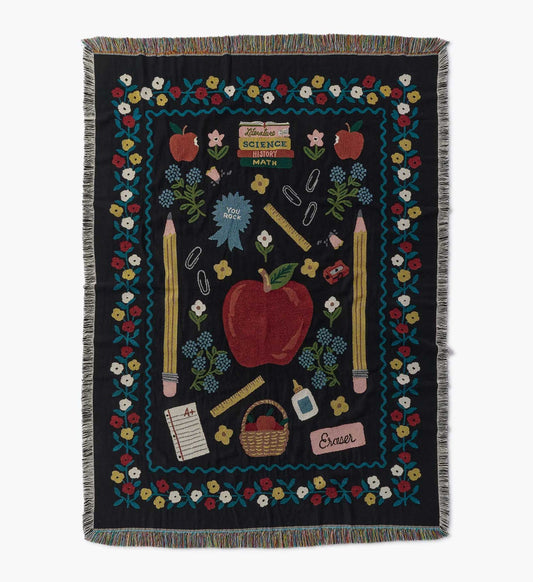 Woven Blanket - Schoolhouse - Woven Cotton Blanket