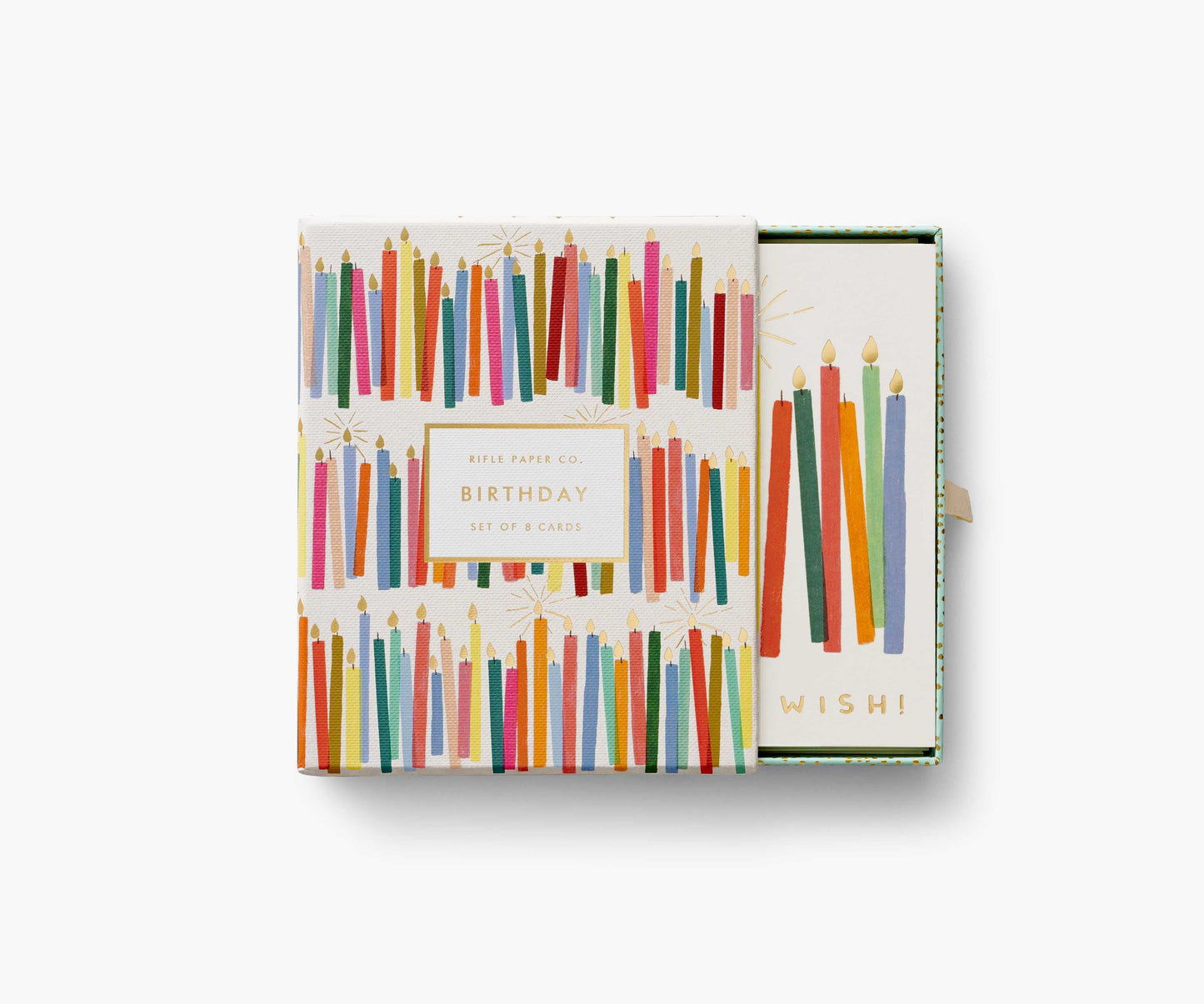 Keepsake Card Box - Birthday Candles - Greeting Card with Envelope