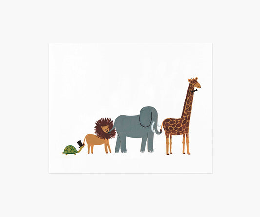 Animal Party Parade Art Print - Premium Design Accessory