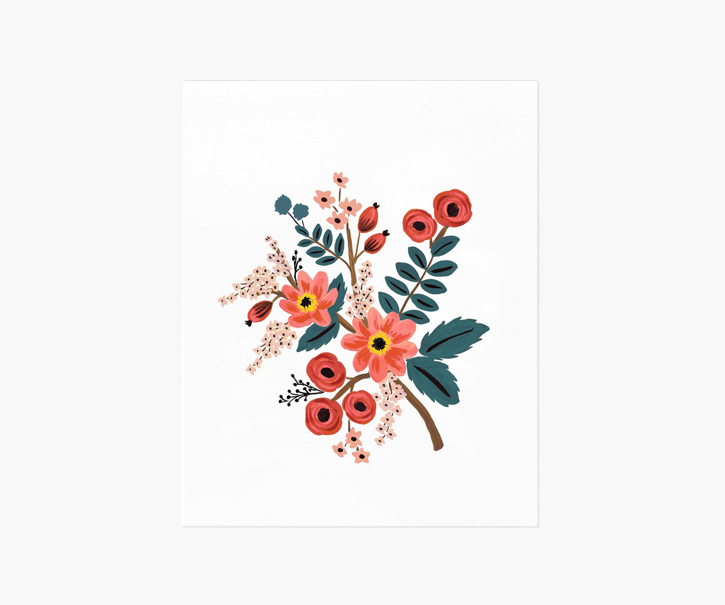 Coral Botanical Art Print - Premium Design Accessory