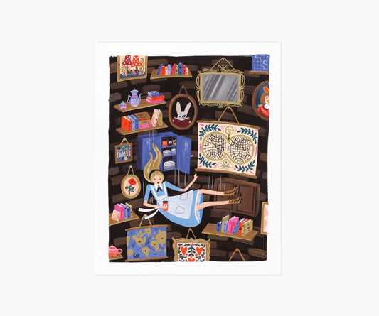 Alice Falling Art Print - Premium Design Accessory