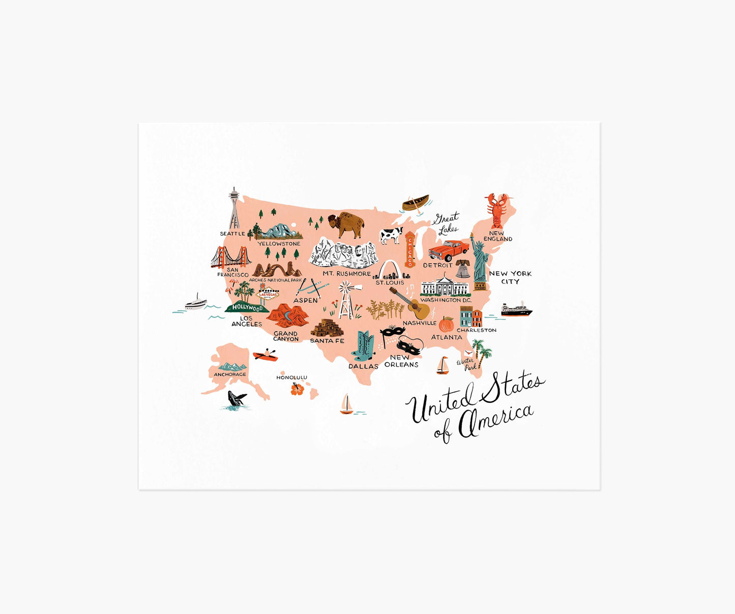 United States of America Art Print - Premium Design Accessory