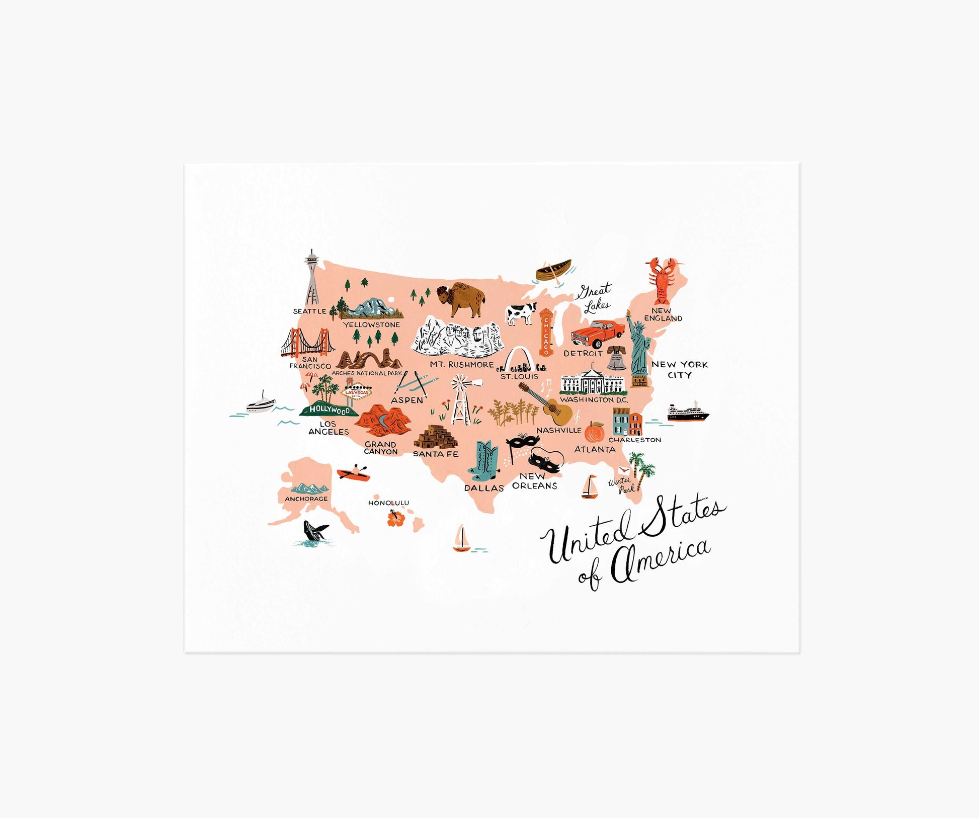 United States of America Art Print - Premium Design Accessory