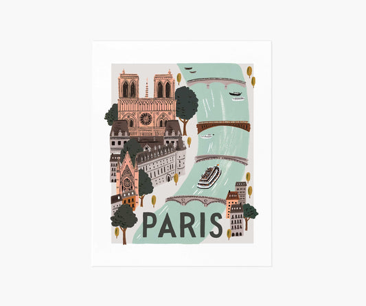 Paris World Traveler Art Print - Premium Design Accessory