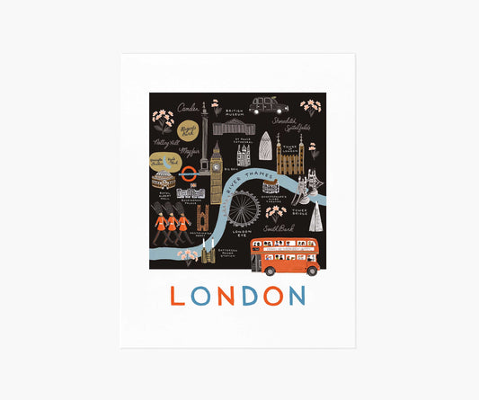 London Map Art Print - Premium Design Accessory