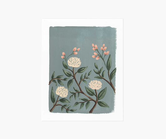 Painted Peonies Slate Art Print - Premium Design Accessory