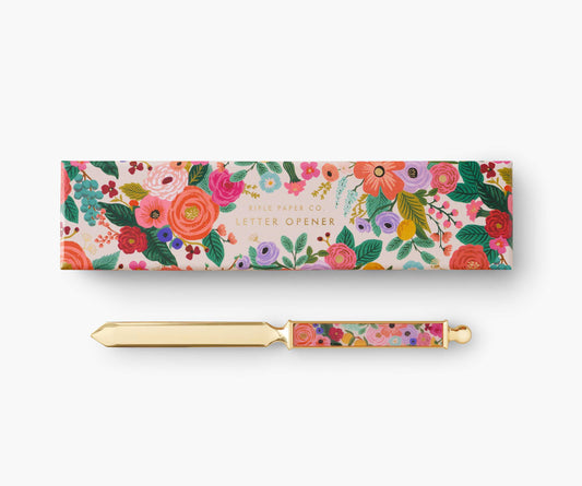 Garden Party Brass Letter Opener - Retractable Gel Pens