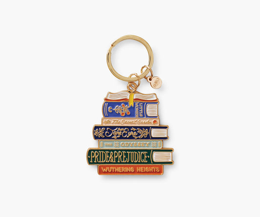 Enamel Keychain - Book Club - Enamel Keychain