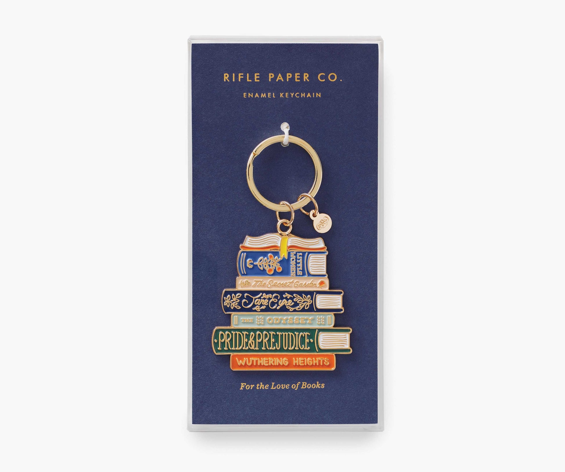 Enamel Keychain - Book Club