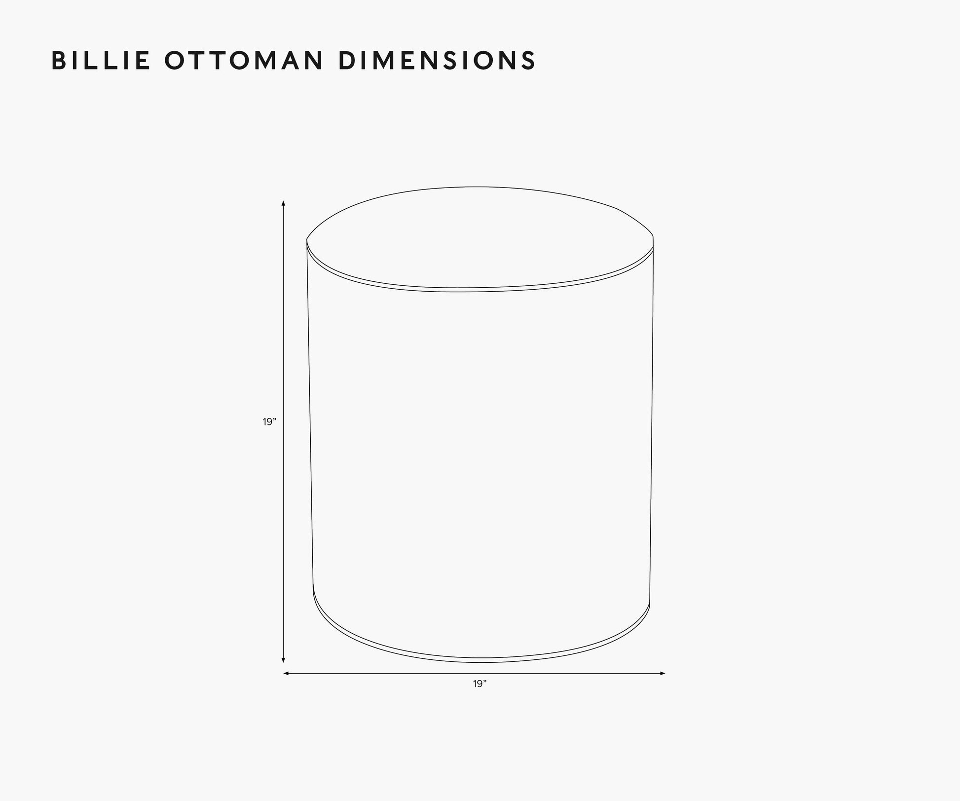 Billie Ottoman - Peacock