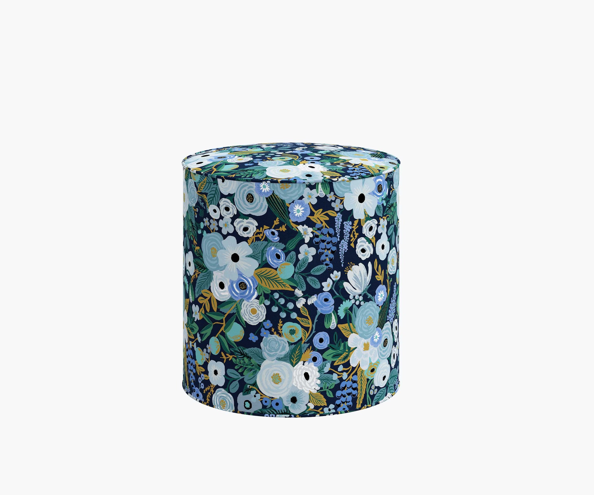 Billie Ottoman - Garden Party Blue - Premium Design Accessory