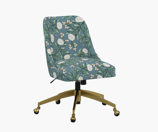 Oxford Desk Chair - Peonies - Premium Design Accessory