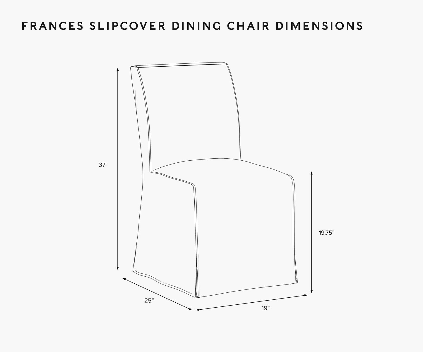 Frances Slipcover Dining Chair - Willowberry