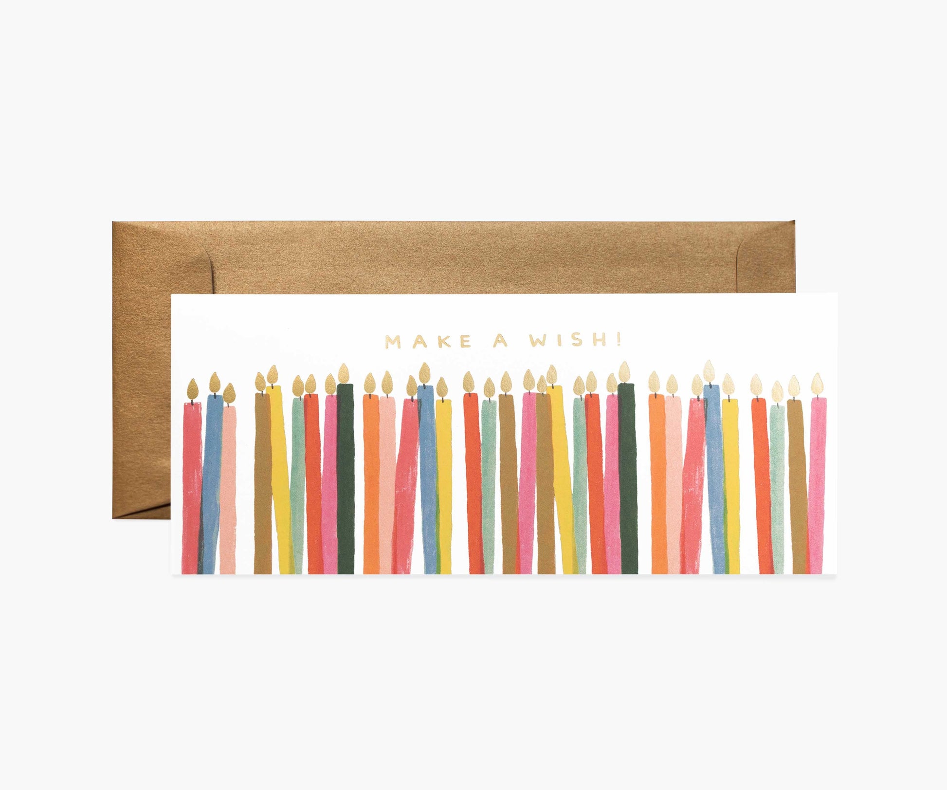 Make A Wish Candles Money Holder Birthday Card - Single Card - Greeting Card with Envelope