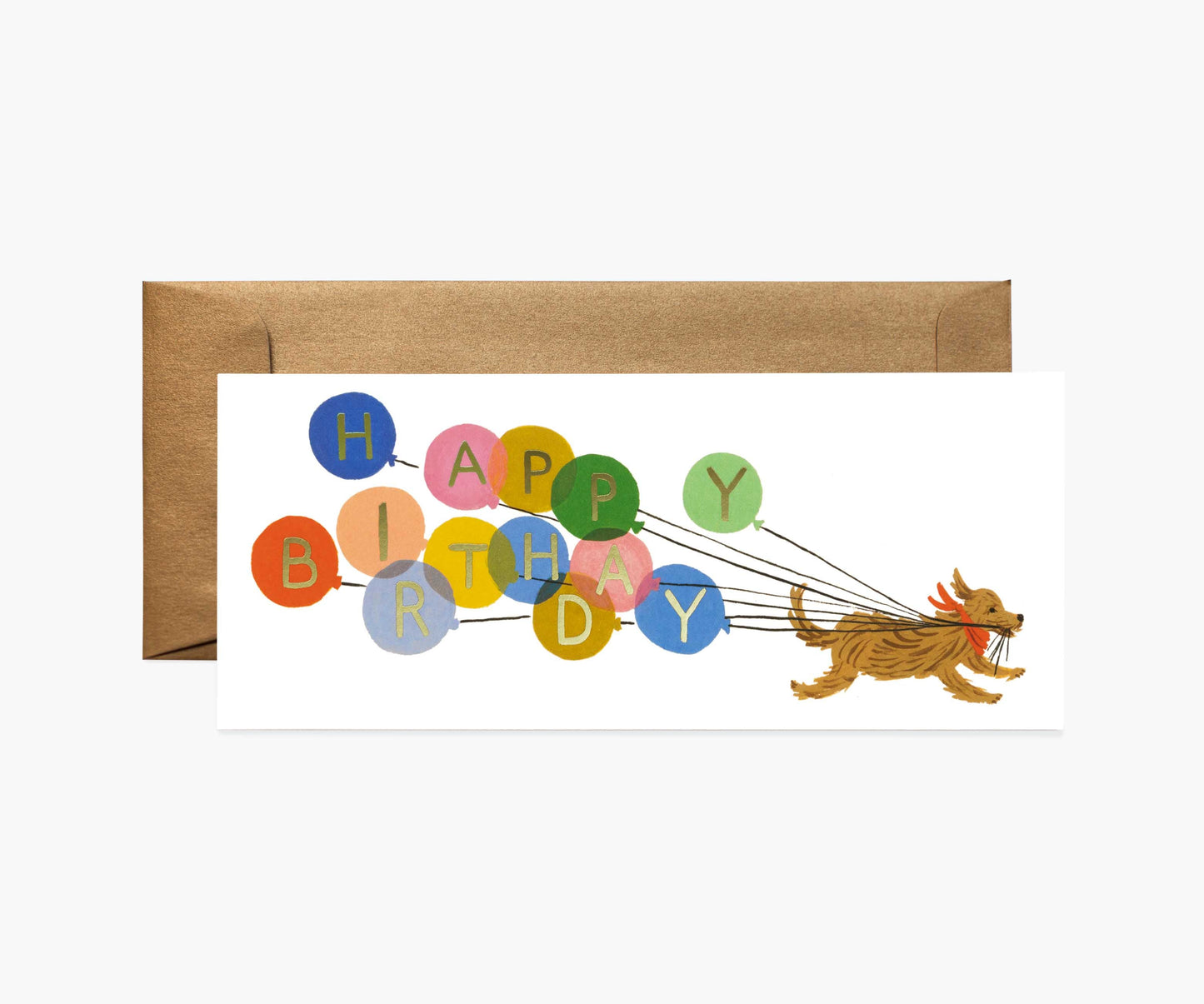 Birthday Balloon Money Holder Birthday Card - Single Card - Greeting Card with Envelope