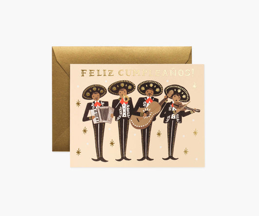 Mariachi Birthday Card - Single Card - Greeting Card with Envelope