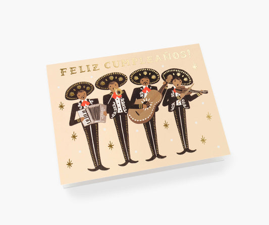 Mariachi Birthday Card - Single Card