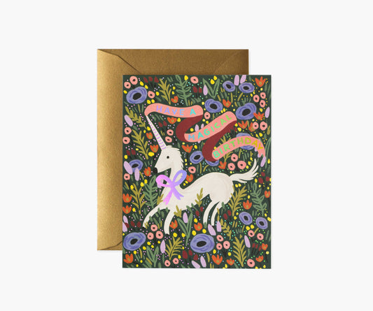 Magical Birthday Card - Single Card - Greeting Card with Envelope