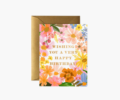 Marguerite Birthday Card - Single Card - Greeting Card with Envelope