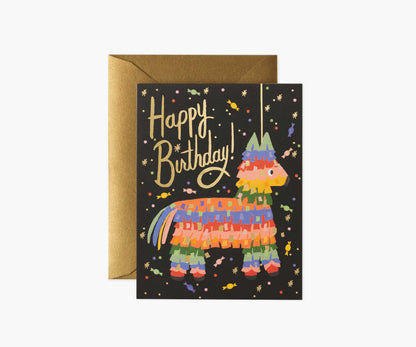 Pinata Birthday Card - Single Card - Greeting Card with Envelope