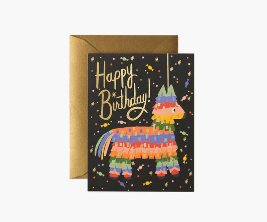 Pinata Birthday Card - Single Card - Greeting Card with Envelope