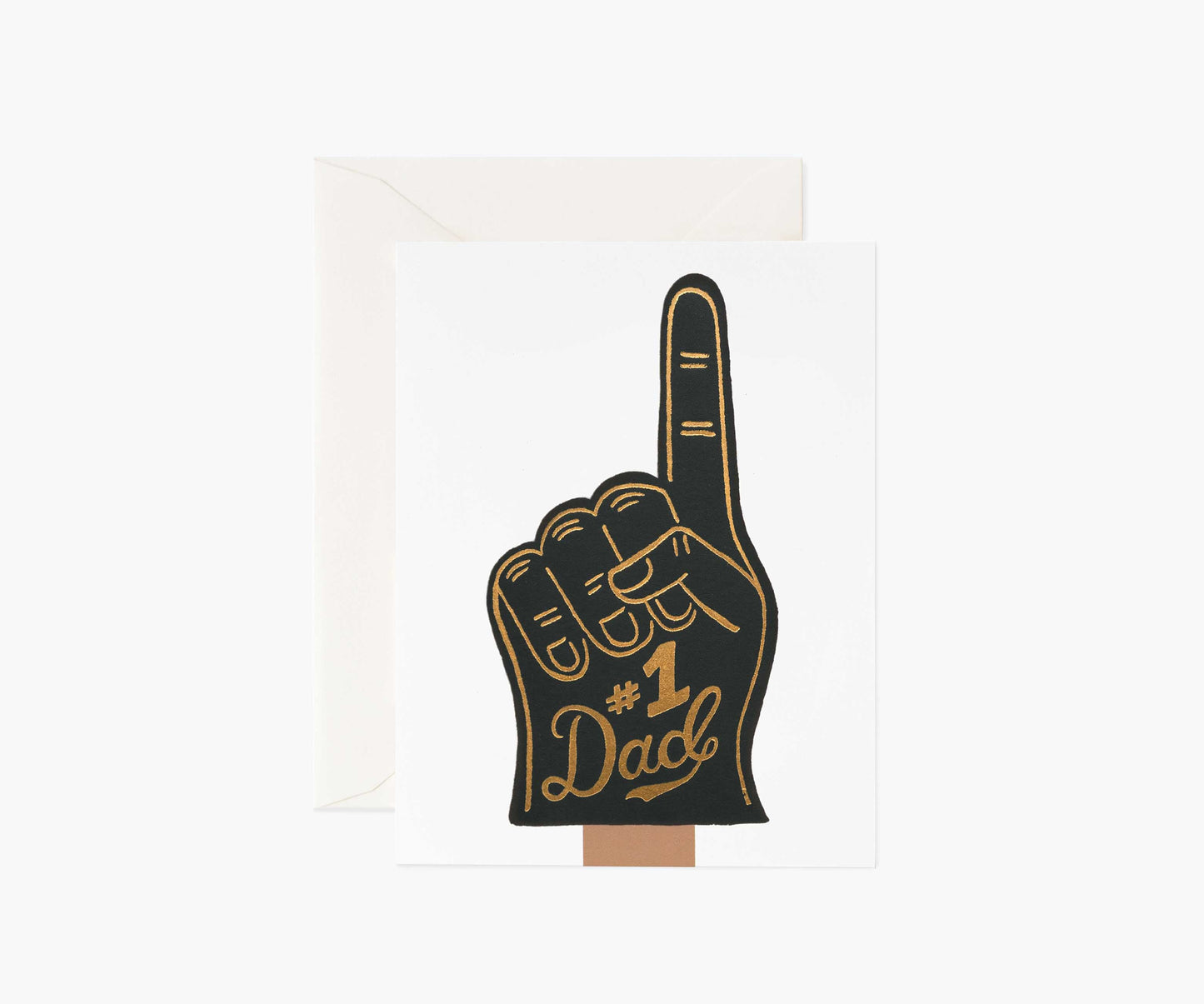 #1 Dad Father's Day Card - Single Card - Greeting Card with Envelope