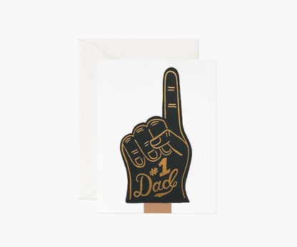 #1 Dad Father's Day Card - Single Card - Greeting Card with Envelope