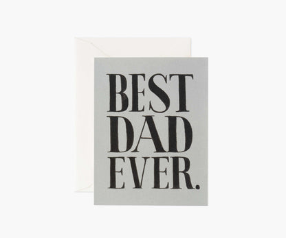 Best Dad Ever Father's Day Card - Single Card - Greeting Card with Envelope